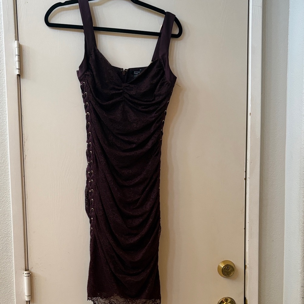Marciano Elegant Purple Lace Dress